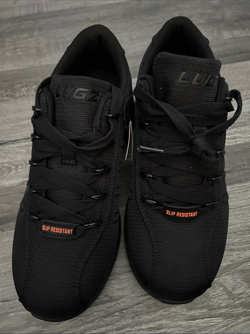 Women's Slip-Resistant Black Athletic Sneakers